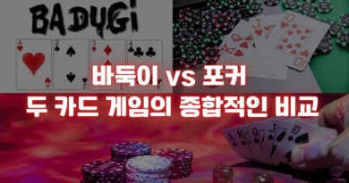 바둑이 vs 포커